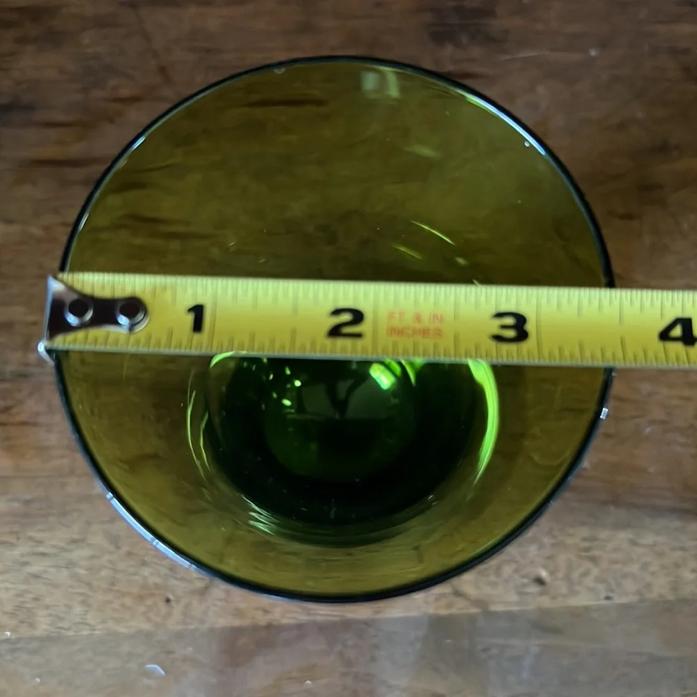 Pilsner Mid-Century Green Goblets / Tumblers 5 Total - Picture 10 of 12